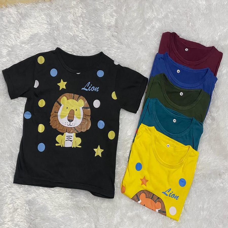 M&amp;W - COD / BAJU KAOS  1-6TH / BAJU ANAK ANAK KARAKTER SINGA / KAOS ANAK ANAK