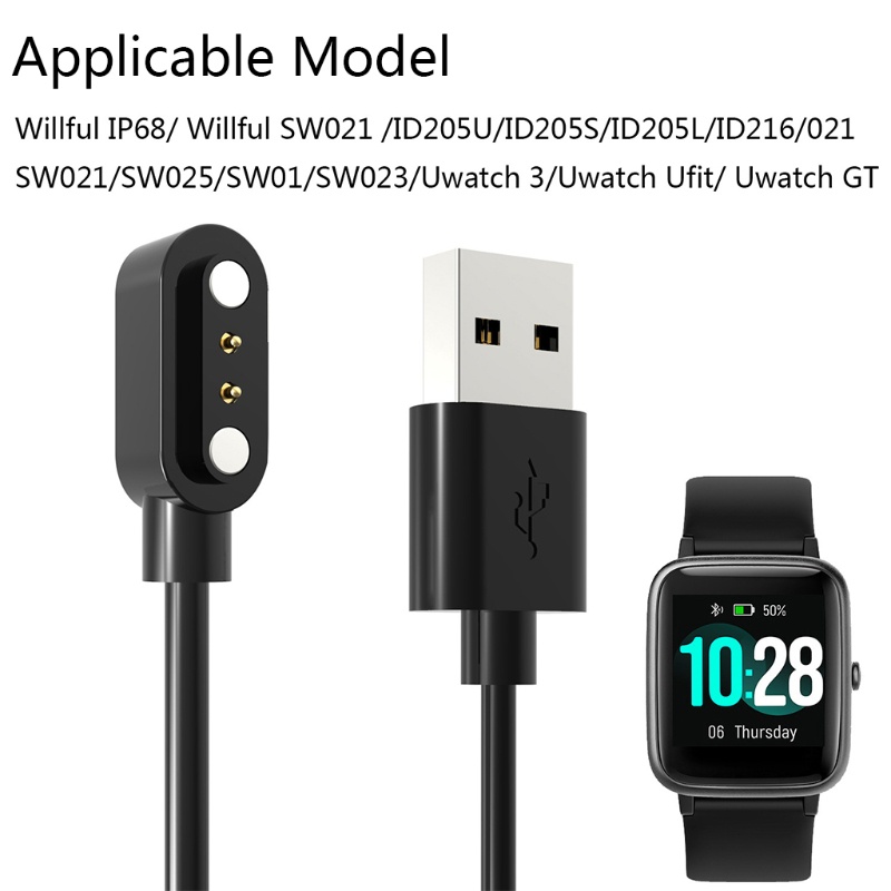 Cre Charger Magnetik Untuk Smartwatch Id205L Uwatch 3 Ufit Id205S