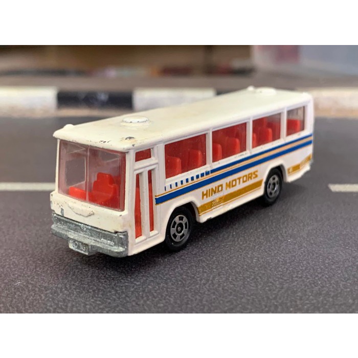 Vintage Tomica 41 Hino Rainbow Skeleton Bus Blue Made in Japan No Box