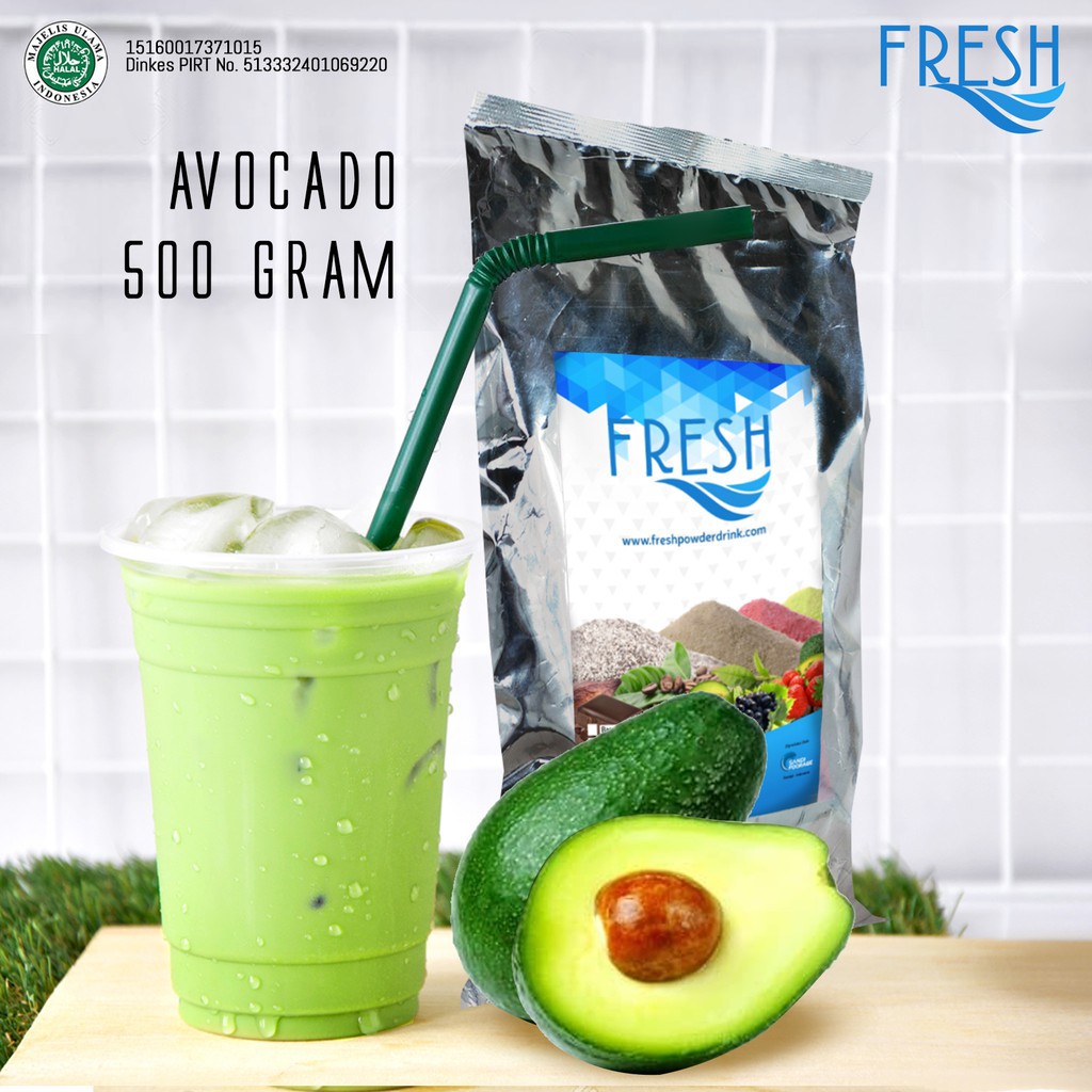 

BUBUK MINUMAN BUAH RASA AVOCADO FRESH POWDER DRINK (FPD) 1 2 KG