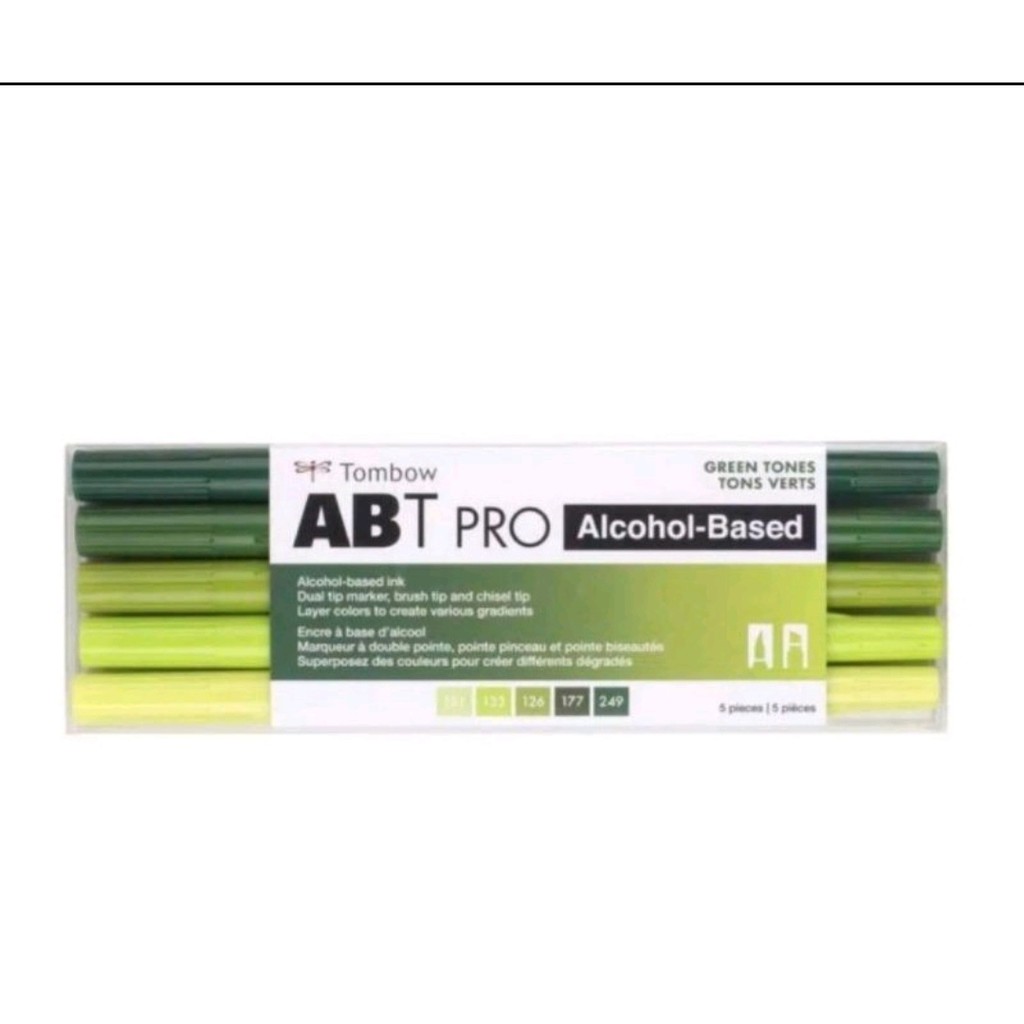 

tombow abt pro green tones isi 5 bonus tipex tombow