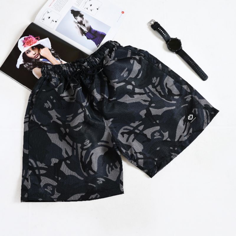 Celana Pendek Pria Motif Army Loreng Boardshort Pants