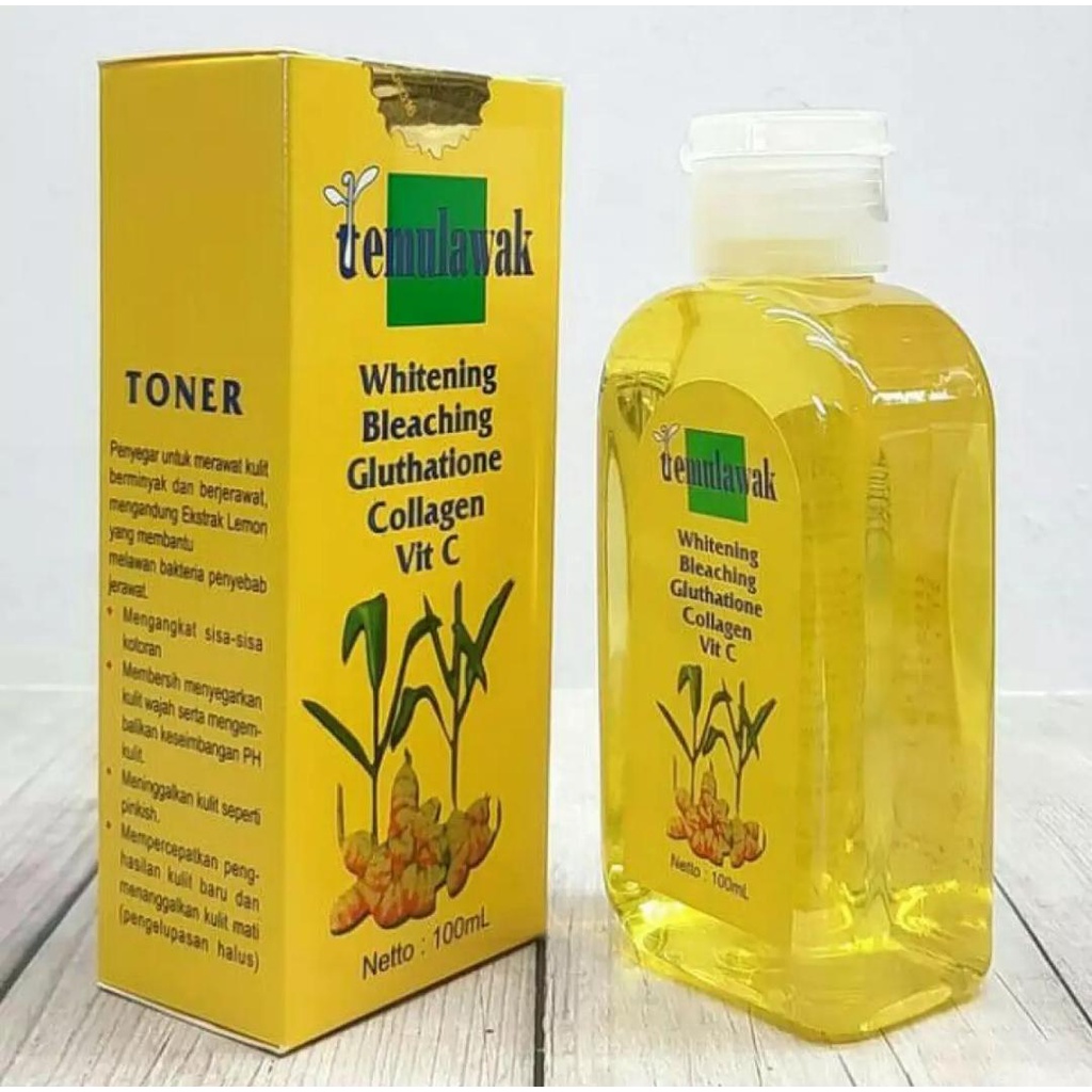 Toner Temulawak Original BPOM / Temulawak Whitening Collagen Vit. C / Toner Temulawak Bleaching Coll