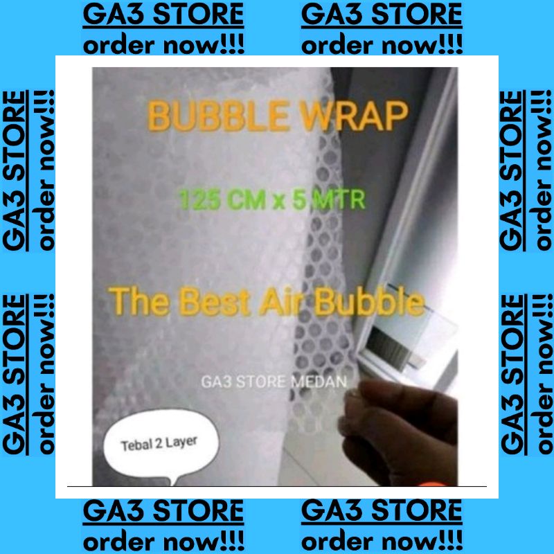

Bubble Wrap125 CM x 5 METER [ 1 x Cek Out Max 2 Pcs ] The Best Air Bubble
