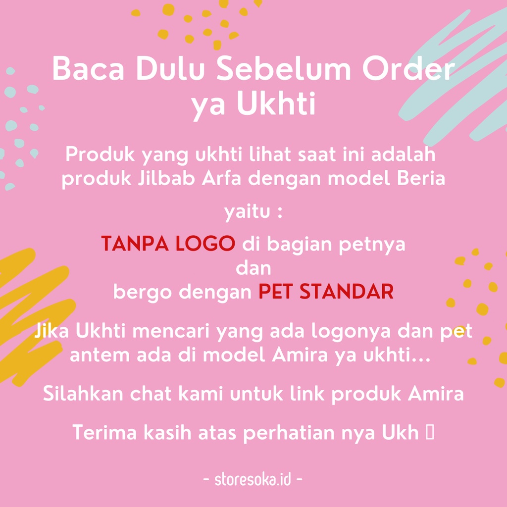 Jilbab Afra ( Jilbab Arfa ) Bergo Beria Pet Standar - Jilbab Instan Bahan Kaos Adem, Lembut &amp; Nyaman