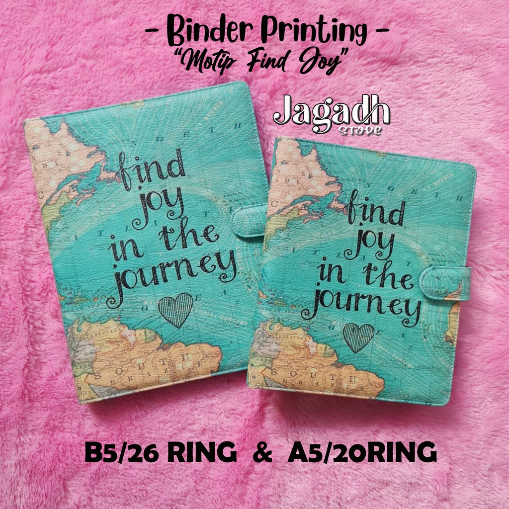 

Binder Printing Find Joy Ukuran A5 20ring & B5 26ring