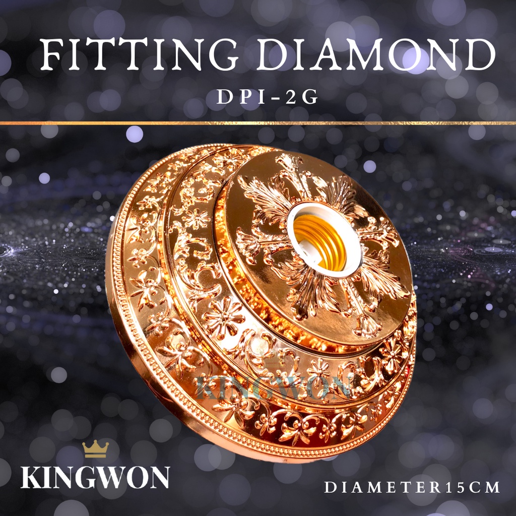 FITTING LAMPU PLAFON HIAS DIAMOND DPI 2 G KINGWON