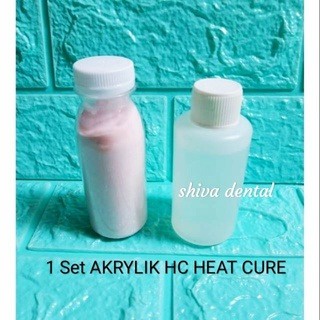 Akrilik Heat Cure Powder Liquid / bahan gusi gigi palsu rebus