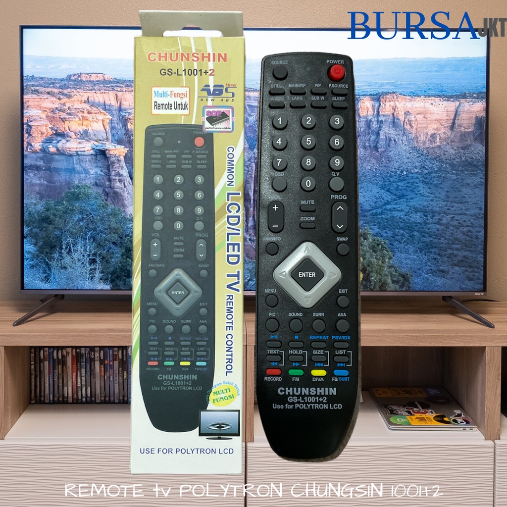 REMOTE REMOT TV POLYTRON PLD UNIVERSAL UNTUK TABUNG LCD LED