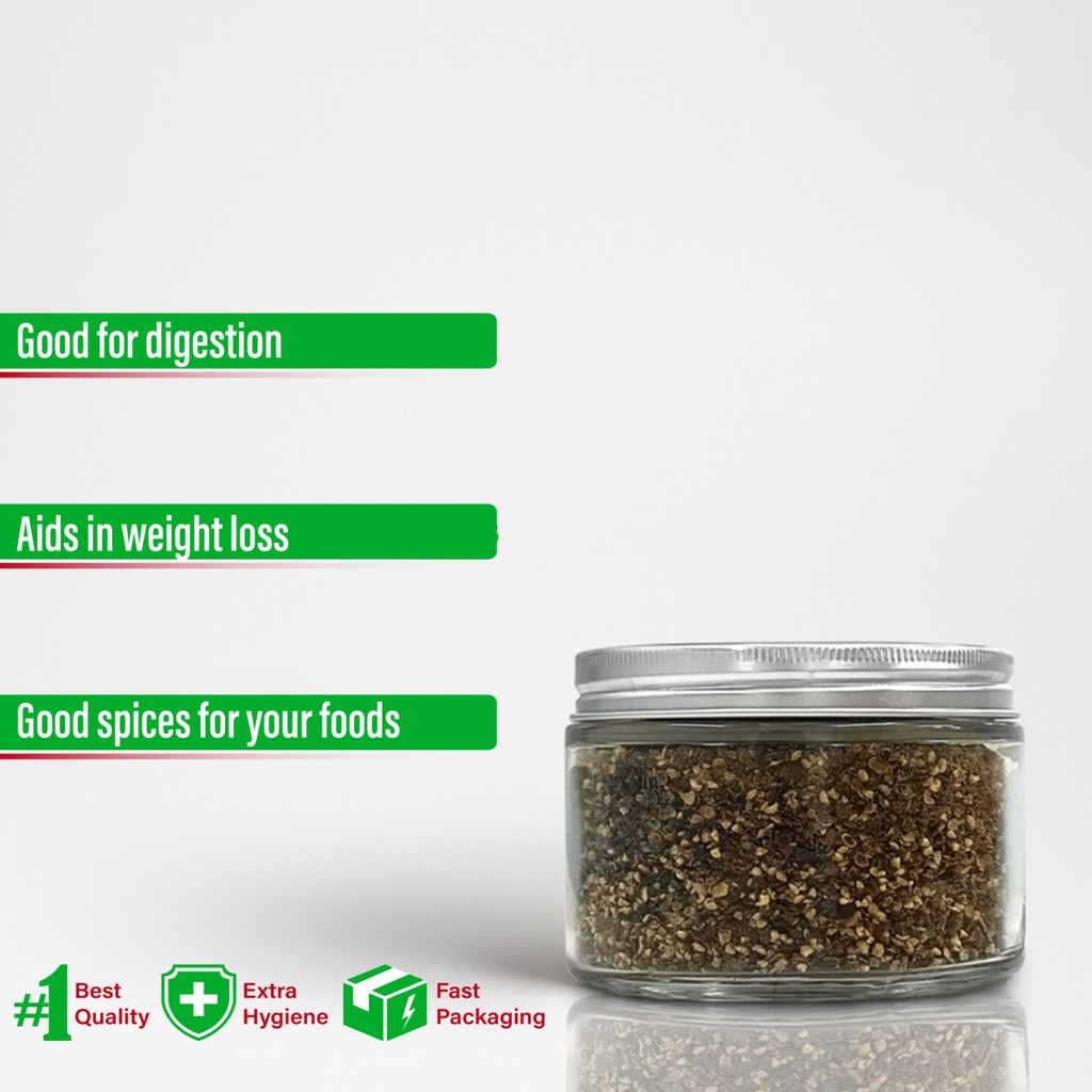 

Cracked Black Pepper | Rempah Lada Hitam Lebur [ JAR - 100 gr ]