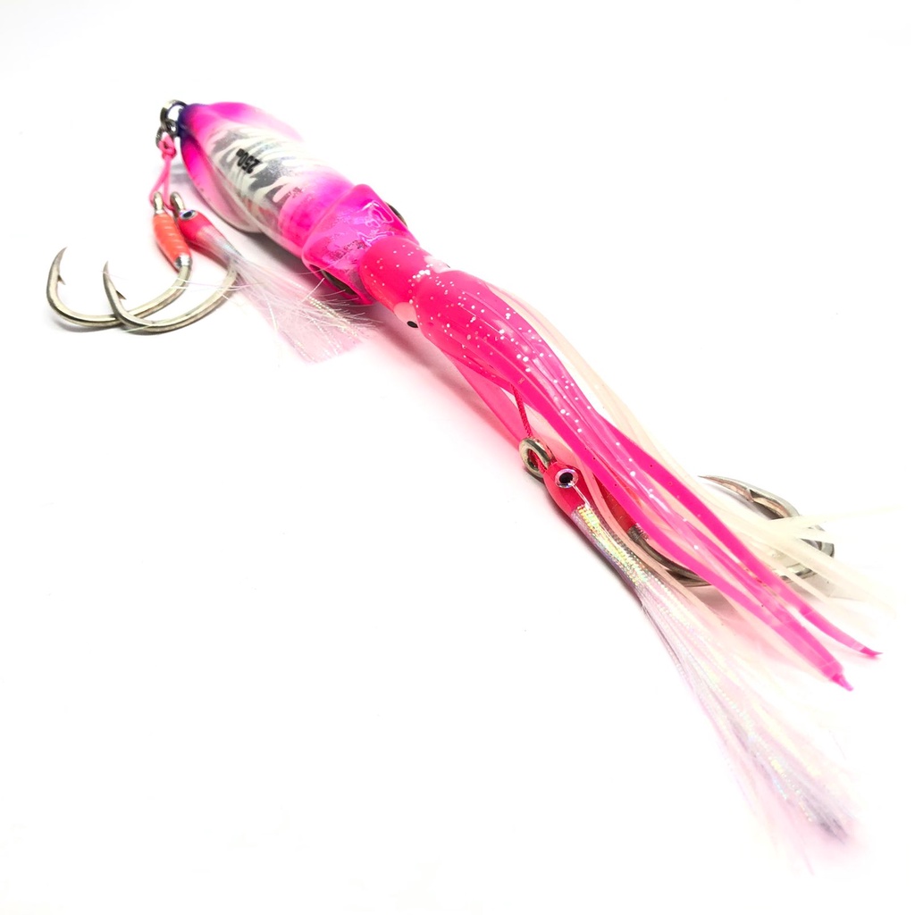 Umpan Lure Metal Jig Cumi 250gr GID The Angler Series + 2 Assist Douubble Hook GID 4/0