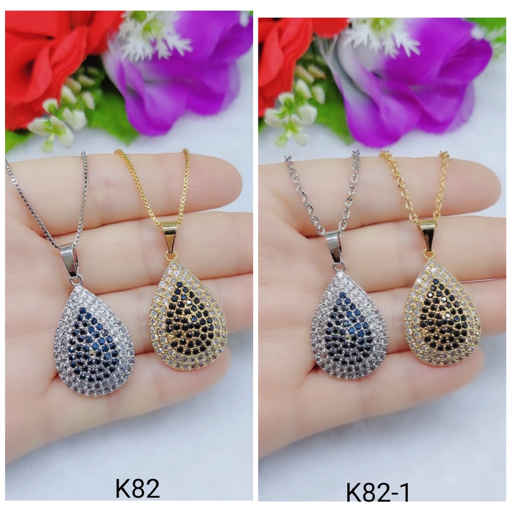 Kalung Xuping Mata Hitam Lapis Emas Perhiasan Fashion K82-85