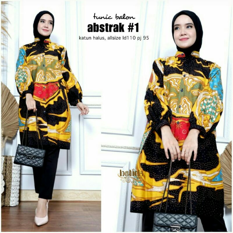 Tunik batik Nabila &amp; Abtrak