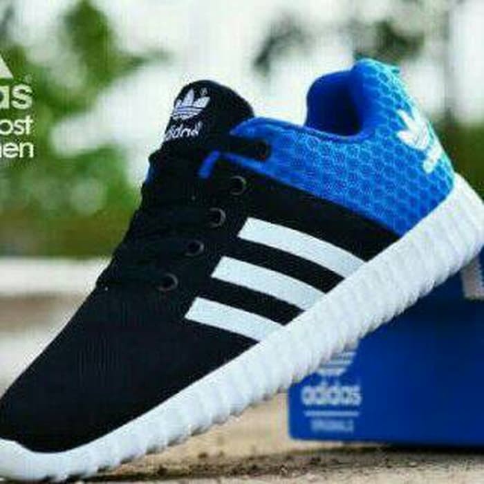Grosir sepatu ADIDAS BIRU wanita sport/kets/casual/olah raga murah