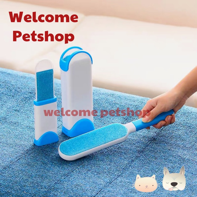 Pembersih Bulu untuk Hewan Peliharaan (2 in 1 set) / Sisir Anjing &amp; Kucing / Pengangkat Bulu Kucing