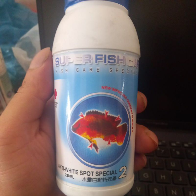 

Super Fish Care 230ml anti white spot special obat mempercepat sembuh luka pada ikan