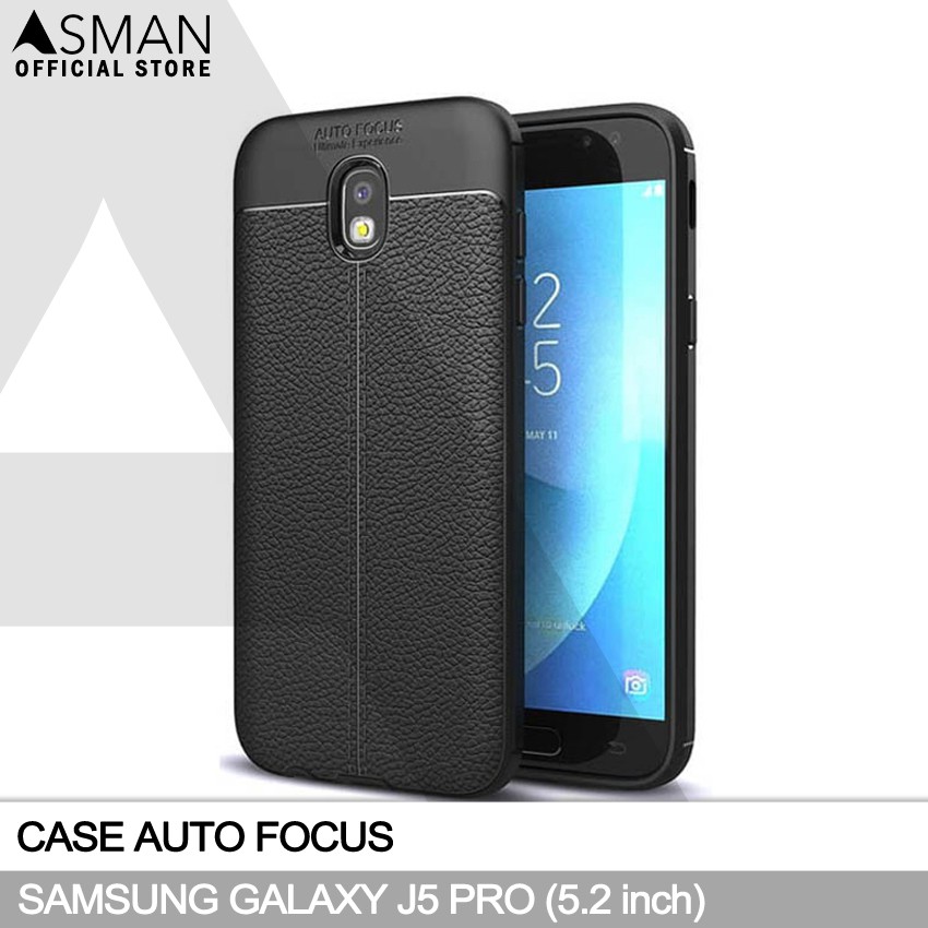 Auto Focus Samsung Galaxy J5 Pro / J530 (5.2&quot;) | Soft Case Leather Premium - Hitam