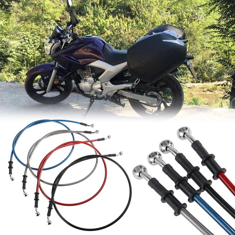 Populer Jalur Rem Sepeda Motor Braided Stainless Steel Tabung Radiator Anti Karat Putar Diperkuat