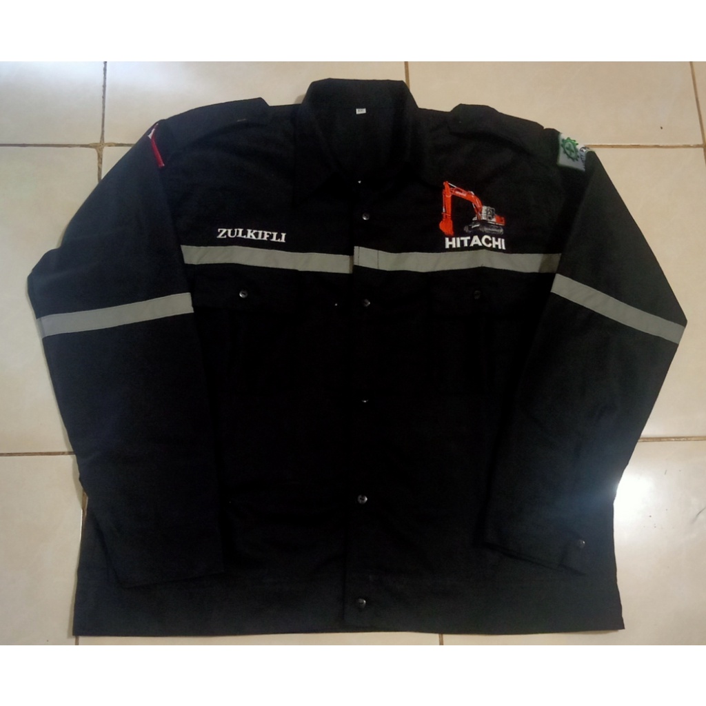 BAJU KERJA PRIA ALAT BERAT WEARPACK SAFETY K3 BAJU SERAGAM OPERATOR ALAT BERAT HITACHI