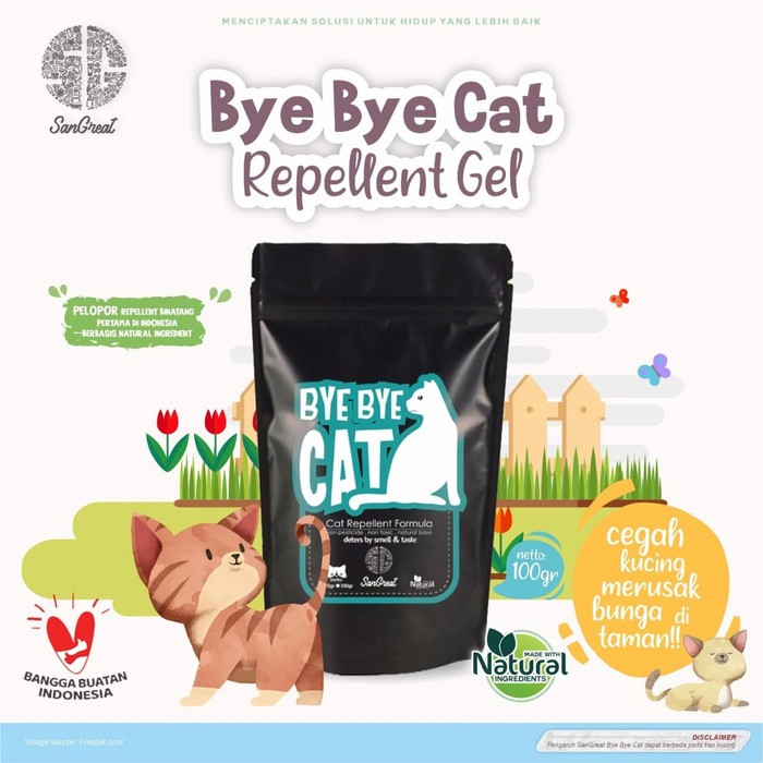 Pengusir kucing Bye Bye Cat gel Kemasan 250g