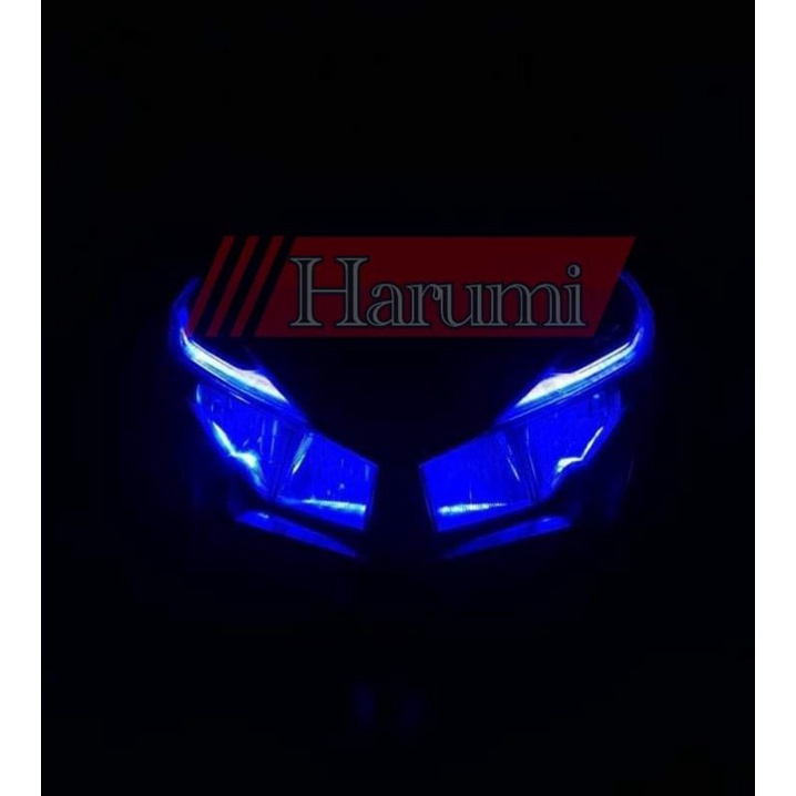 LAMPU DEMON DEVIL EYE GRADE 'A' 6 MATA BAHAN PLAT PLUS KABEL
