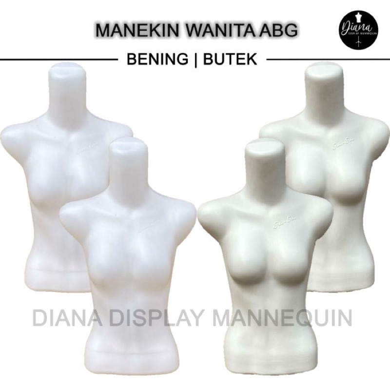 PATUNG MANEKIN ABG WANITA BENING BUTEK SETENGAH BADAN PLASTIK