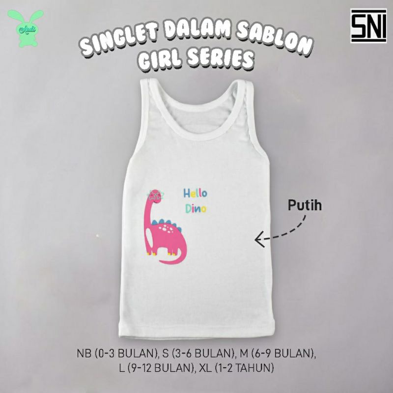 Singlet polos aruchi boy &amp; girl - singlet anak