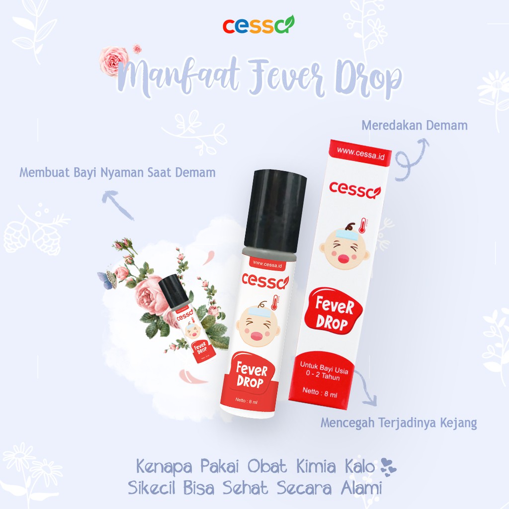 Cessa Fever Drop - Essential Oil Penurun Demam Bayi