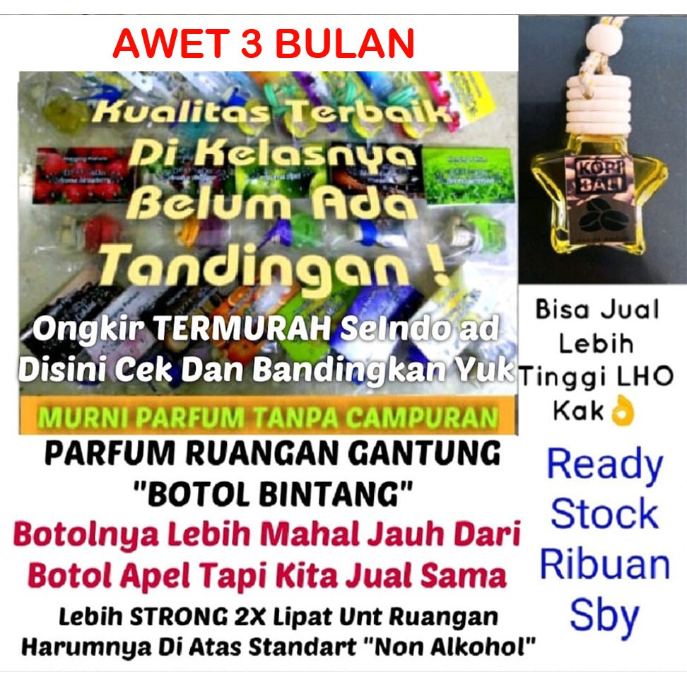 (DEPERADO SCENTS) PARFUM GANTUNG MURNI NON ALKOHOL AWET 6 BULAN