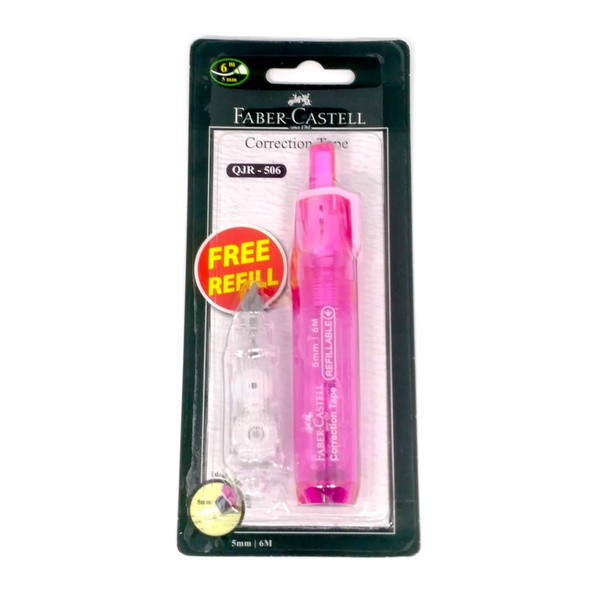 

Faber Correction Tape Qjr 506 Pink 169452R