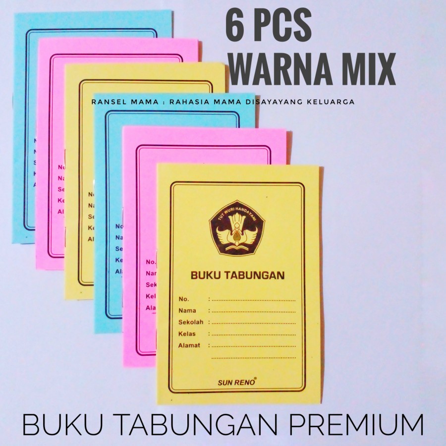 

Buku Tabungan Siswa Anak Sekolah Premium SUN RENO Buku Berkualitas