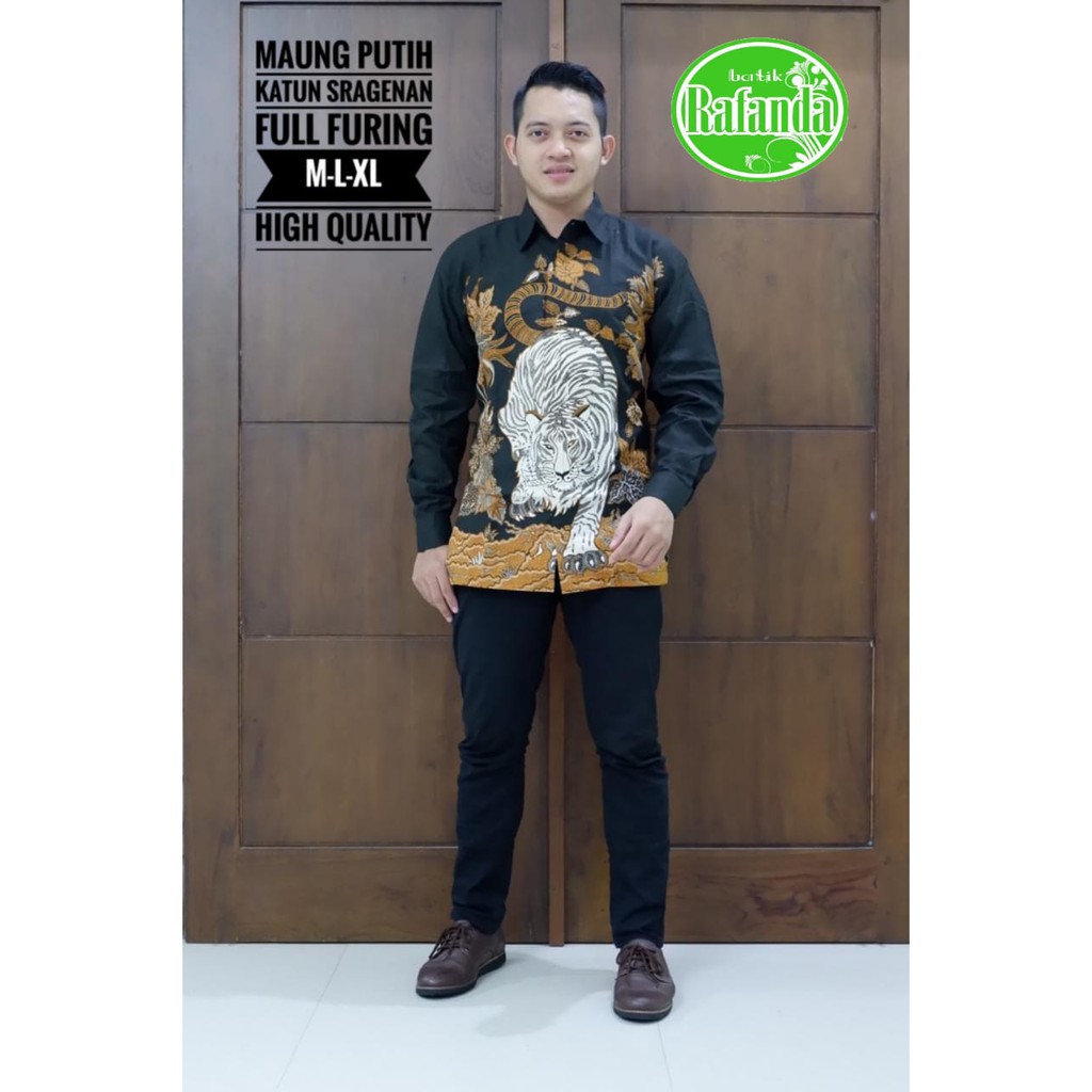 MAUNG PUTIH RAFANDA BAJU KEMEJA BATIK PRIA SOLO LENGAN PANJANG PENDEK LAPIS FURING ATASAN BATIK PREMIUM MODERN KATUN HALUS PARANG MERAK KLABANG WERNO GUNUNGAN CATUR PRAKASITA MERAH KLANGENAN MERAH PEKSI BINTANG 2 PRASJAYA MARENO 2 GARUDA NAGA TUMPUK RENA