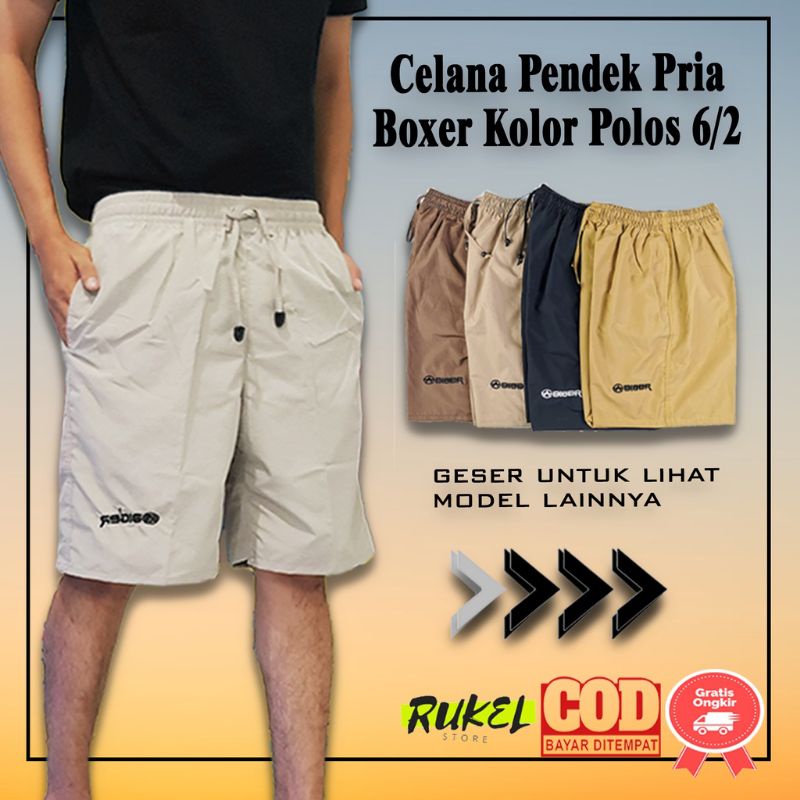 CELANA PENDEK KOLOR 3/4 PRIA SANTAI M-L DEWASA SOGO SPORTY