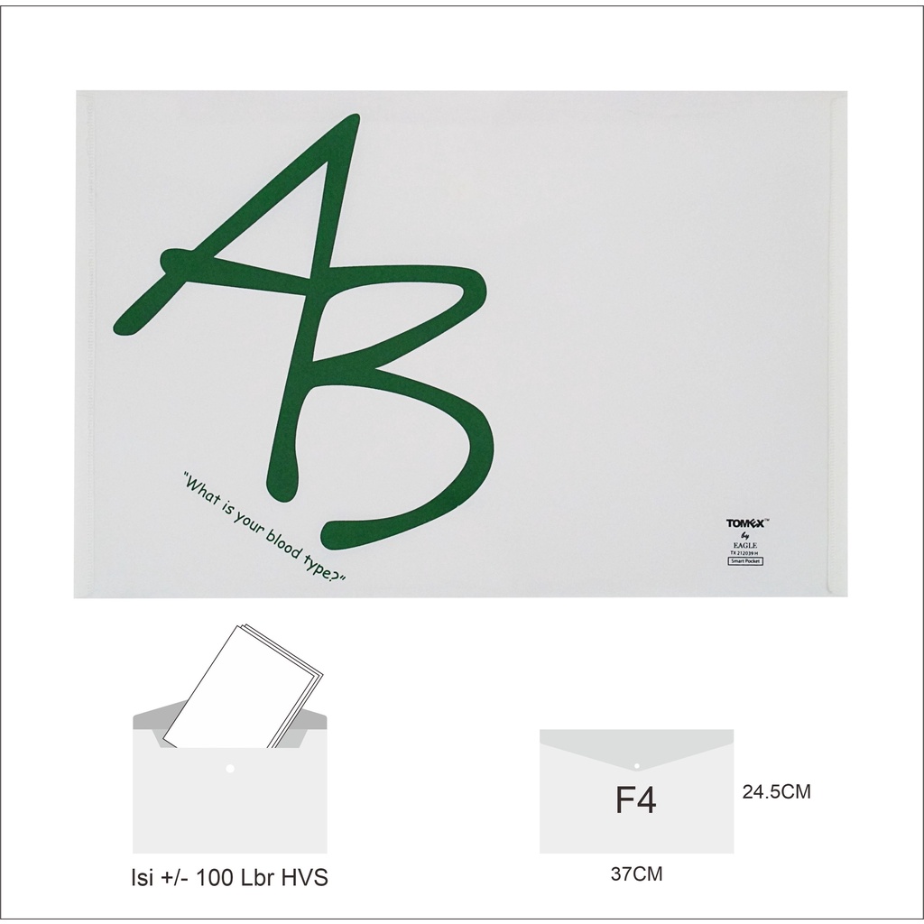

Map Plastik Kancing Murah Motif Ukuran Folio (F4) TOMEX