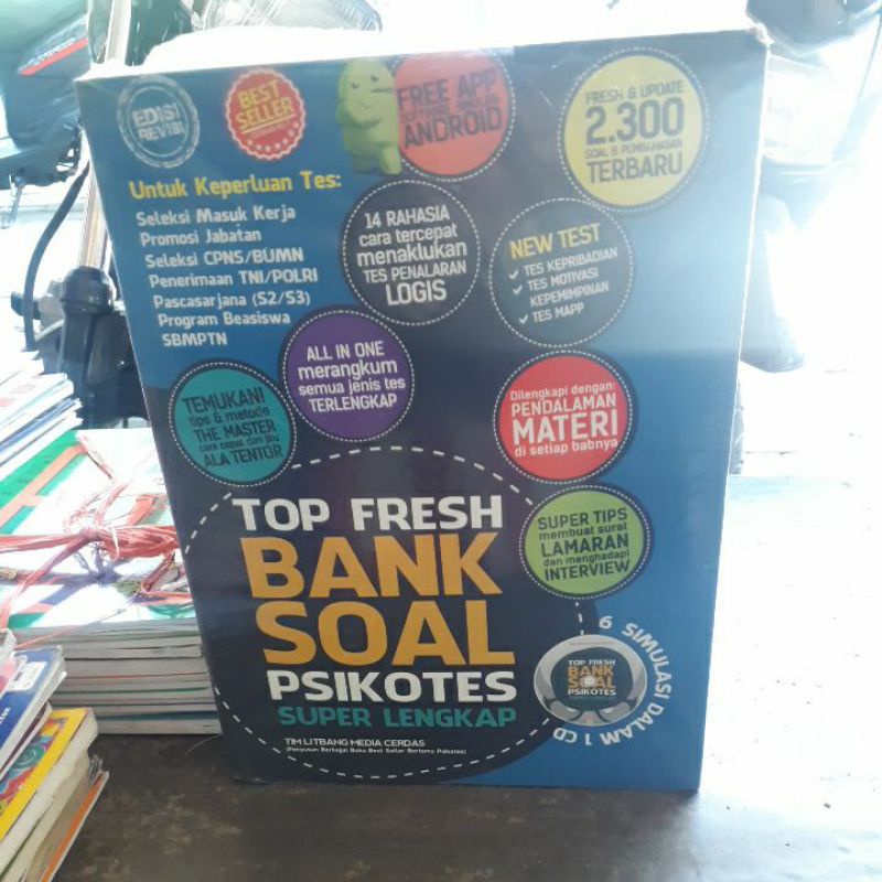 

BUKU ORIGINAL TOP FRESH BANK SOAL PSIKOTES SUPER LENGKAP