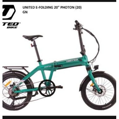 Sepeda lipat 20 E bike Folding Electric United Photon