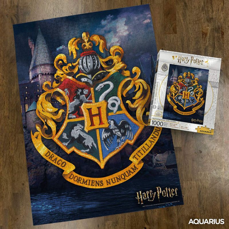 Puzzle 1000 Piece Aquarius Harry Potter Puzzle Hogwarts Logo Shopee Indonesia