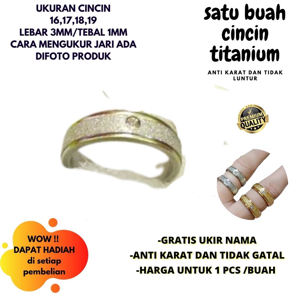 CINCIN PASIR MATA TITANIUM ,GRATIS UKIR NAMA ,HARGA UNTUK SATU PCS ,CHAT ADMIN UNTUK PEMESANAN NAMA