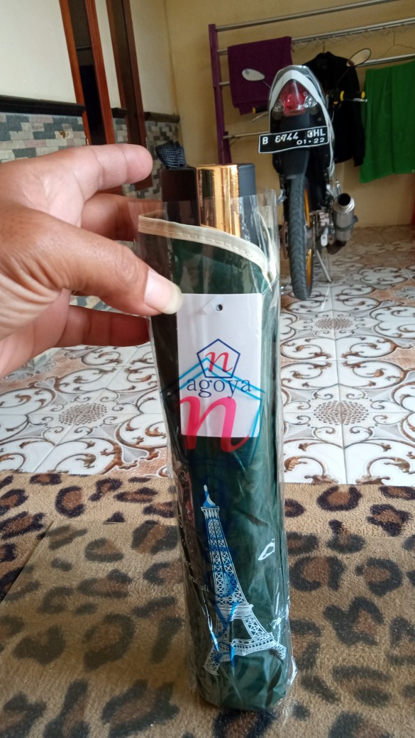 Payung Lpt 4 10k Jumbo Motif Paris Gelombang Anti Uv