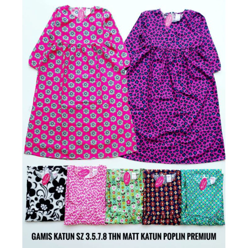 GAMIS KATUN JUNIOR / GAMIS ANAK JUNIOR / GAMIS ANAK BOBOKIDS / MUSLIM ANAK /  GAMIS KARAKTE KATUN