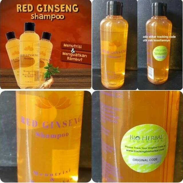 RED GINSENG SHAMPOO BPOM - SHAMPOO GINSENG PENYUBUR RAMBUT