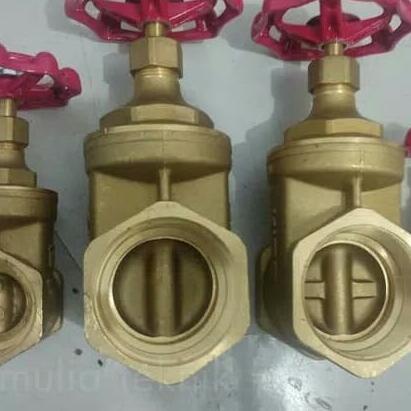 GATE VALVE KITZ 2 1/2 INCH KUNINGAN/BRONZE teknikin78 Diminati Banget