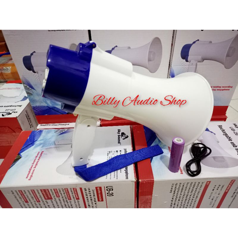 Toak Megaphone TAFFWARE Bisa Rekaman  ZS 518 Bluetooth dan Tanpa Bluetooth baterai charger