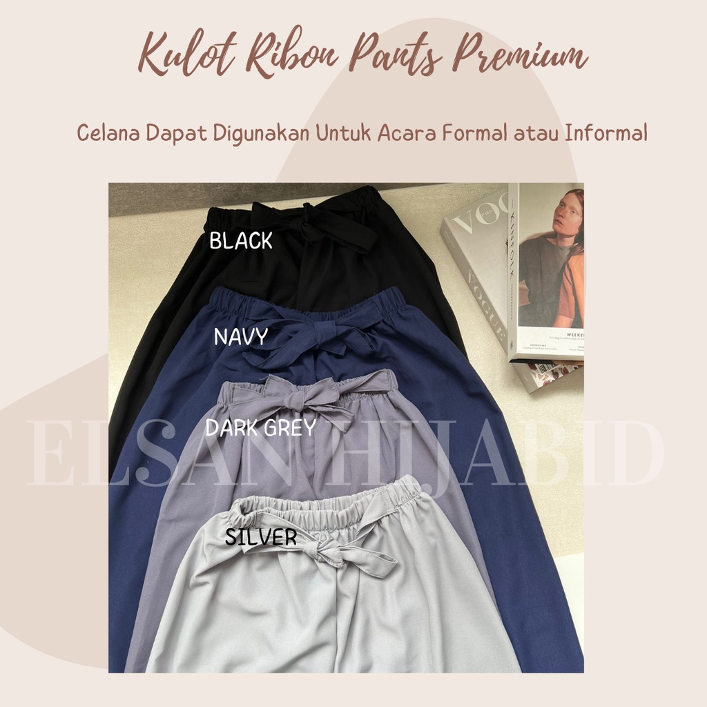 KULOT RIBON PANTS PREMIUM/ CELANA KULOT / KULIT WOLFIS