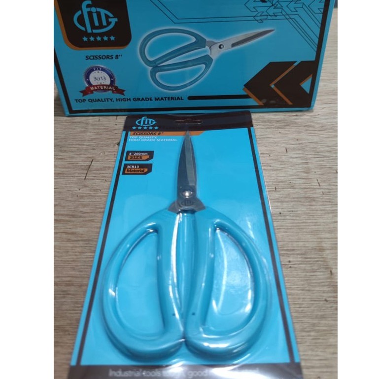 GUNTING DAPUR GG PVC STAINLESS STEEL 8&quot;/ Scissors Gunting Kertas Kain SS SERBAGUNA MULTIFUNGSI/ GUNTING DAPUR/GUNTING KAIN/GUNTING KERTAS PLASTIK /KITCHEN SCISSOR DAGING KERTAS KAIN