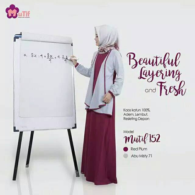 Gamis kaos mutif 152