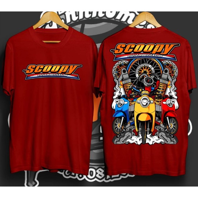 KAOS SCOOPY MODIFIKASI KAOS ATASAN PRIA