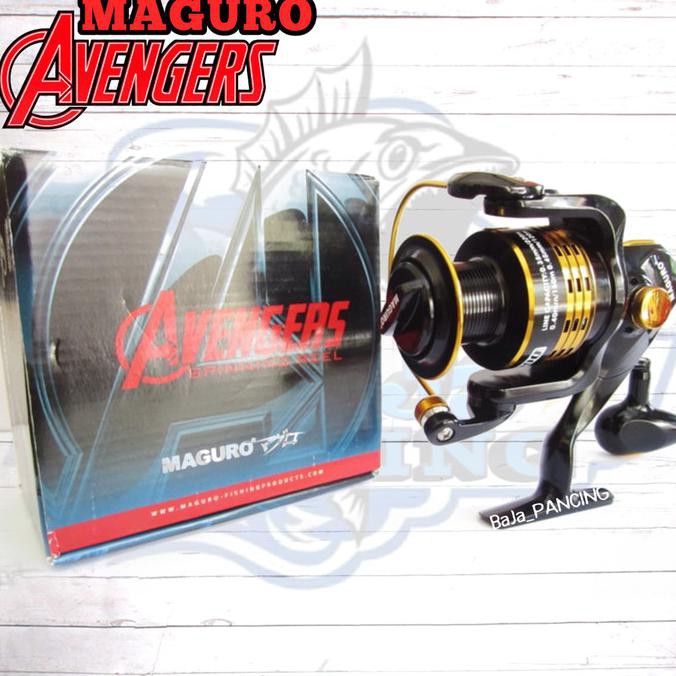 ST1234 Reel MAGURO AVENGERS 6000, Reel Pancing Spinning Maguro Avenger, Laut elegan