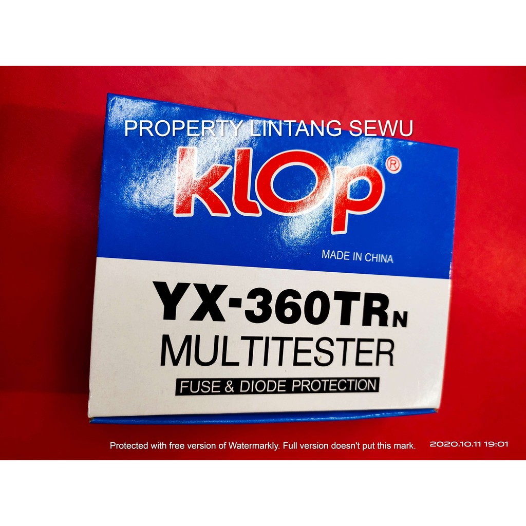 MULTITESTER AVO METER TESTER YX 360 TRMERK KLOP berikut batu baterai