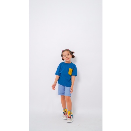 RACHIDKIDS / BASIC TEE POCKET / KAOS ANAK LUCU